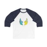 JOPHIEL - Abstract Angels Baseball Tee Unisex 34 Sleeve - Image 3