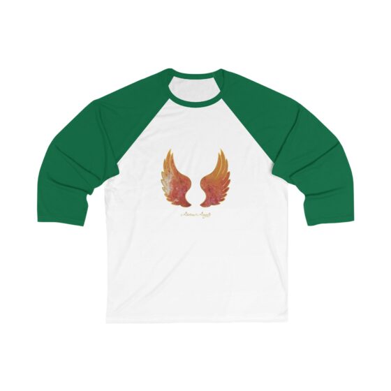 RAGUEL - Abstract Angels Baseball Tee Unisex 34 Sleeve - Image 2