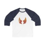 RAGUEL - Abstract Angels Baseball Tee Unisex 34 Sleeve - Image 3