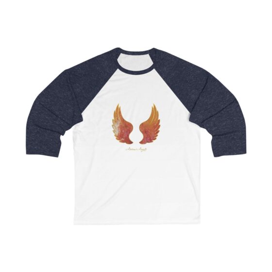 RAGUEL - Abstract Angels Baseball Tee Unisex 34 Sleeve - Image 3