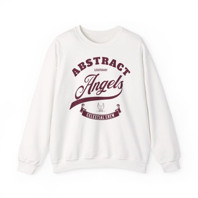 Abstract Angels Crewneck Sweatshirt - Cozy Unisex Apparel, Perfect for Casual Fashion, Gifts for Friends, Spiritual Vibes, Everyday Wear