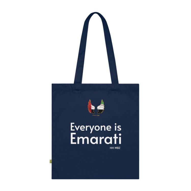 Everyone is Emarati - Trubute to UAE Peace - Abstract Angels Organic Tote Bag,