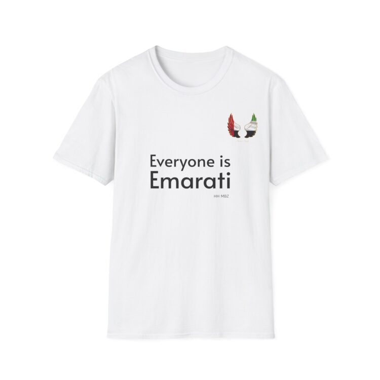 Everyone is Emarati - Abstract Angels - Tribute to UAE Peace - Unisex Softstyle T-Shirt