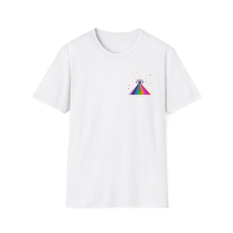 Enlightenment - Abstract Angels - Unisex Softstyle T-Shirt w small logo
